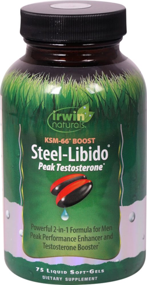 Steel Libido® Peak Testosterone -- 75 Liquid Softgels (Жидкие мягкие капсулы) Irwin Naturals