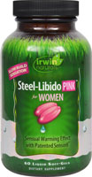 Steel-Libido Pink™ for Women -- 60 Liquid Softgels (Жидкие мягкие капсулы) Irwin Naturals