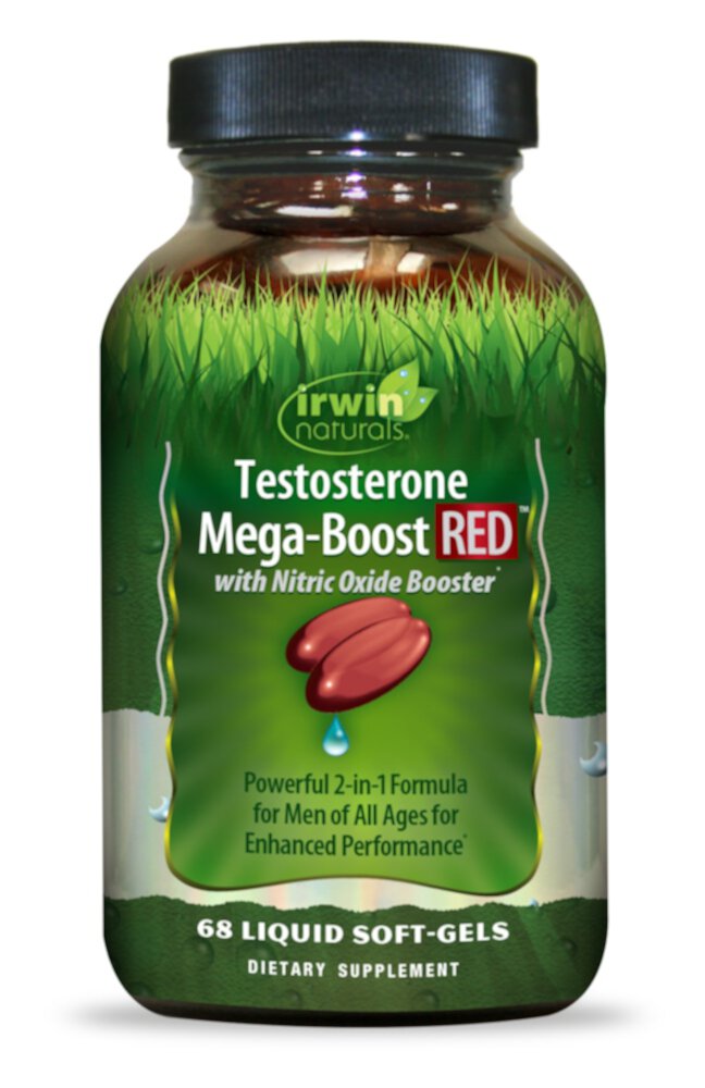 Testosterone Mega Boost RED -- 68 карат Irwin Naturals