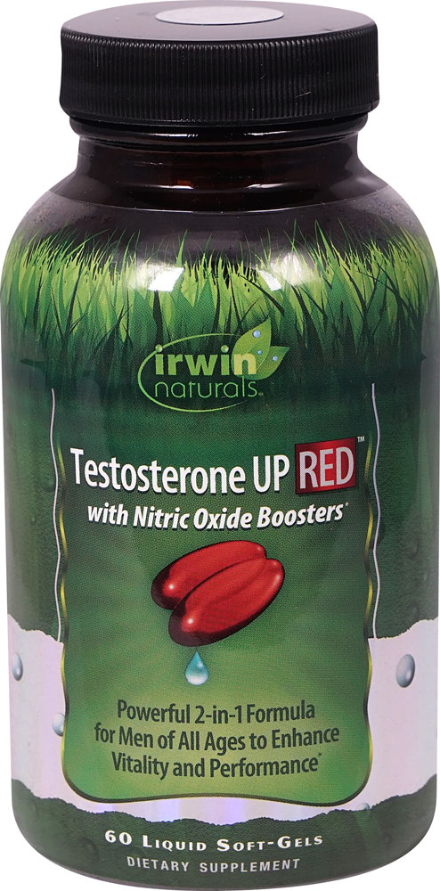 Testosterone UP RED™ -- 60 Liquid Softgels (Жидкие мягкие капсулы) Irwin Naturals