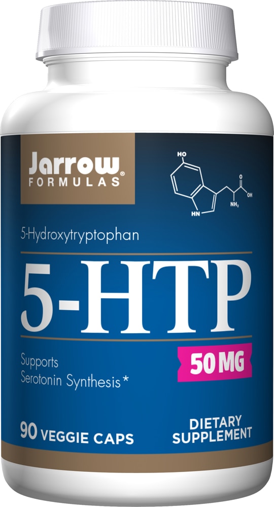 5-HTP -- 50 mg - 90 Veggie Capsules (Капсулы на растительной основе) Jarrow Formulas