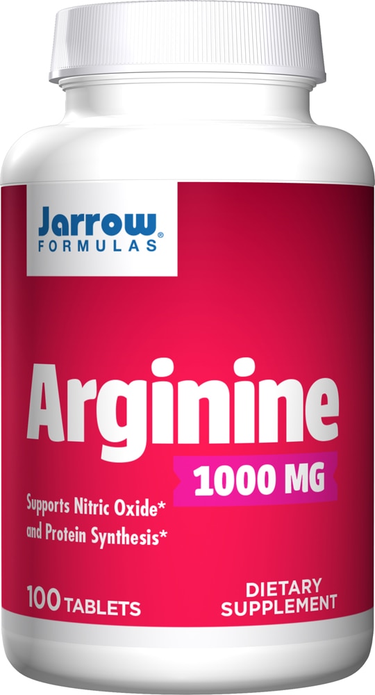 Arginine -- 1000 mg - 100 Tablets (Таблетки) Jarrow Formulas