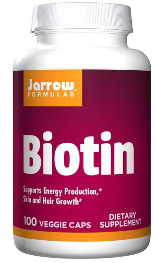 Биотин - 5000 мкг - 100 растительных капсул - Jarrow Formulas Jarrow Formulas