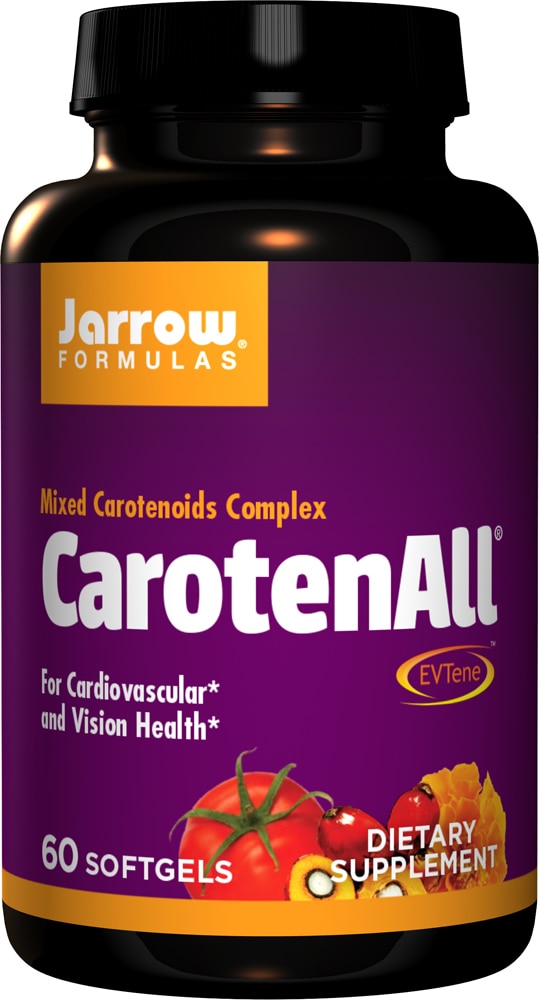 CarotenALL® - Комплекс смешанных каротиноидов - 60 мягких капсул - Jarrow Formulas Jarrow Formulas