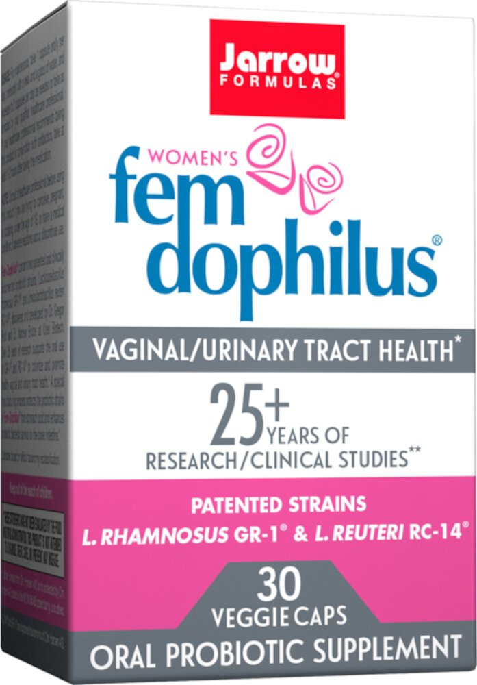 Digestive Fem-Dophilus - 5 миллиардов КОЕ - 30 капсул - Jarrow Formulas Jarrow Formulas