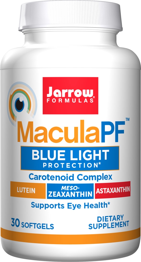 Jarrow Formulas MaculaPF™ Защита от синего света — 30 гелевых капсул Jarrow Formulas