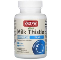 Digestive Milk Thistle -- 150 mg - 100 Veggie Caps (Вегетарианские капсулы) Jarrow Formulas