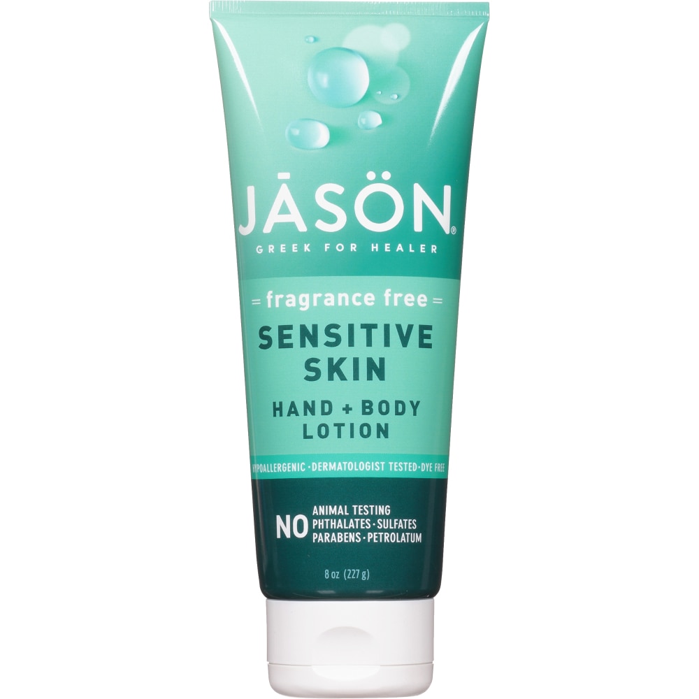 Jason Sensitive Skin Hand &amp; Лосьон для тела без запаха - 8 унций JASON