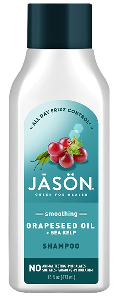 Jason Разглаживающий шампунь с морскими водорослями и маслом виноградных косточек -- 16 жидких унций JASON