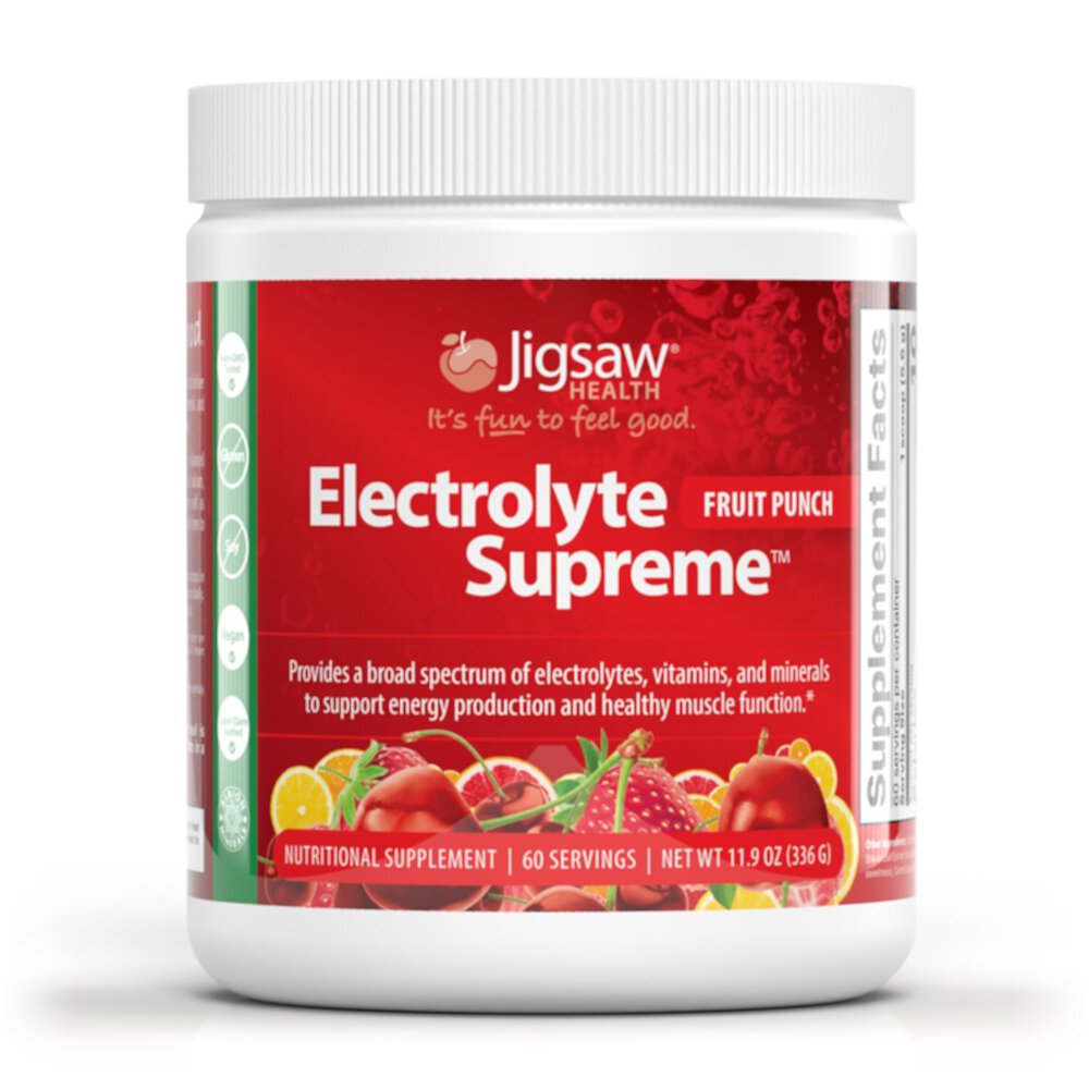 Фруктовый пунш Electrolyte Supreme Jar — 60 порций Jigsaw Health