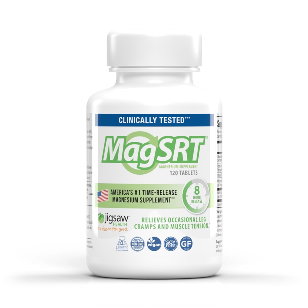 Добавка с магнием Jigsaw Health MagSRT® -- 120 таблеток Jigsaw Health