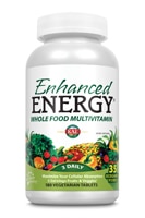 KAL Enhanced Energy® Мультивитамины из цельных продуктов -- 180 вегетарианских таблеток KAL