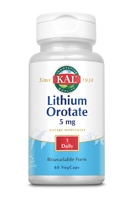 KAL лития оротат - 5 мг - 60 растительных капсул KAL
