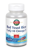KAL Red Yeast Rice CoQ-10 Omega 3 — 60 мягких капсул KAL