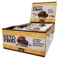 Карамель Keto Wise Fat Bomb в шоколаде — по 34 г каждая / упаковка из 16 шт. Keto Wise