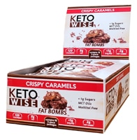 Keto Wise Fat Bombs Crispy Caramels — 32 г каждая / упаковка из 16 шт. Keto Wise