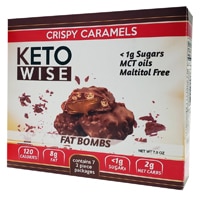 Keto Wise Fat Bombs Crispy Caramels - 7,9 унции Keto Wise