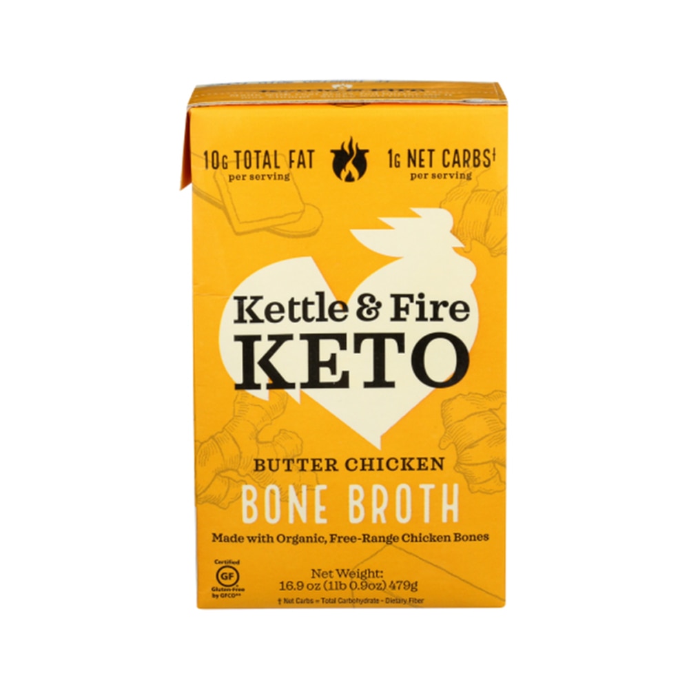 Bone Broth Keto Butter Chicken -- 16.9 oz (Унции) Kettle & Fire