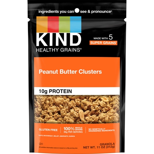 Gluten Free Healthy Grains Granola Clusters Peanut Butter -- 11 oz Kind