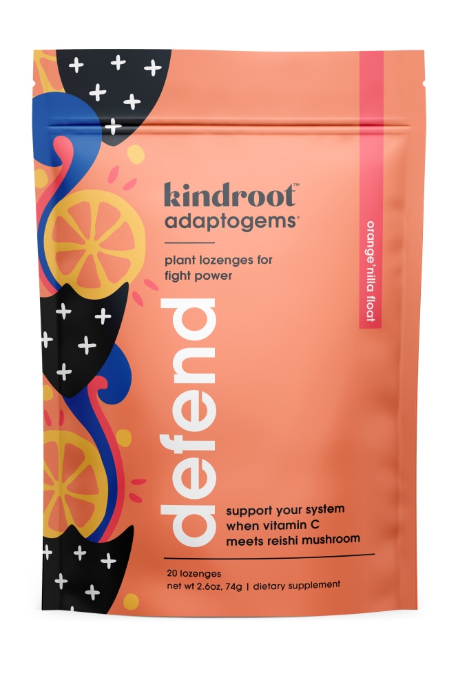 Kindroot Defend Immunity Vitamin C Adaptogems леденцы - 20 леденцов Kindroot