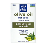 Olive Oil Bar Soap - Olive and Aloe -- 8 oz Kiss My Face