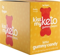 Kiss My Keto Gummies в пакетиках с фруктовым вкусом — 12 шт. в упаковке Kiss My Keto