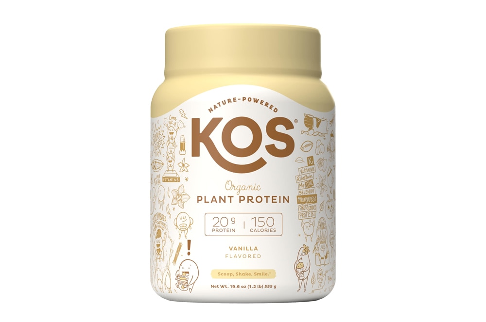 Organic Plant Protein Powder (Порошок) Vanilla -- 19.6 oz (Унции) KOS