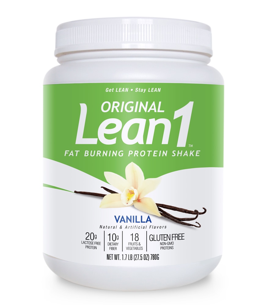 Lean1 Nutrition 53 Жиросжигающий заменитель пищи с ванилью -- 1,72 фунта Lean1