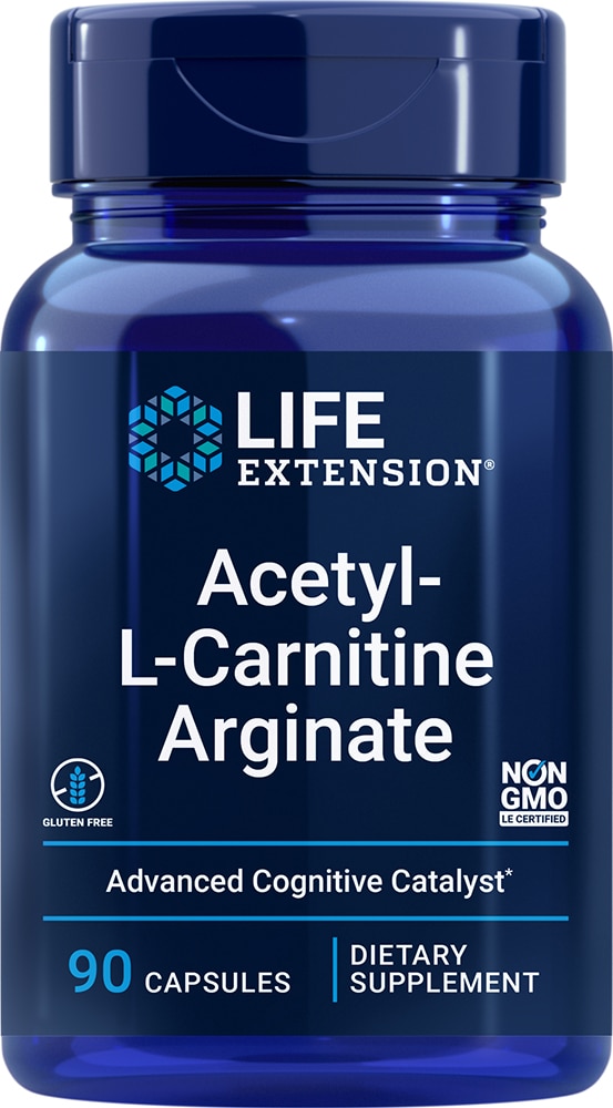Life Extension Ацетил-L-карнитин аргинат – 90 вегетарианских капсул Life Extension