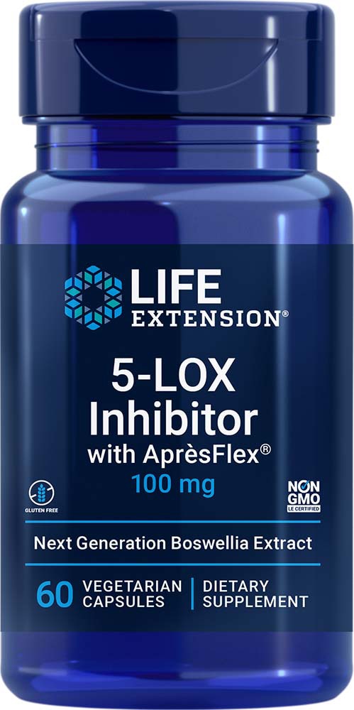 5-Lox Ингибитор с ApresFlex™ - 100 мг - 60 вегетарианских капсул - Life Extension Life Extension