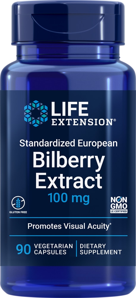 Экстракт черники Life Extension -- 100 мг -- 90 вегетарианских капсул Life Extension