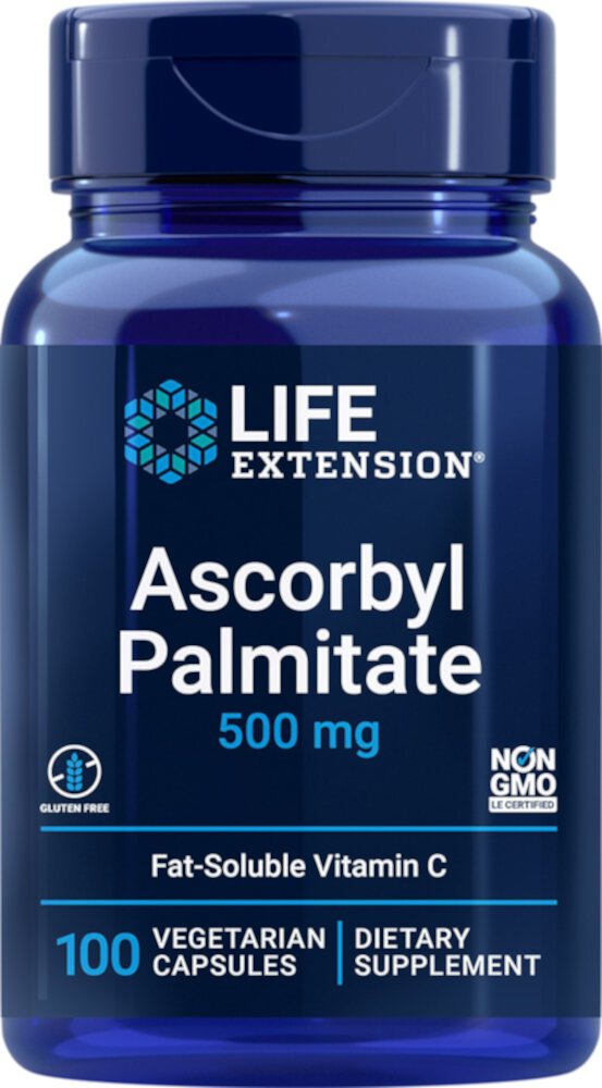 Ascorbyl Palmitate -- 500 mg - 100 Vegetable Capsules (Растительные капсулы) Life Extension