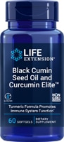 Масло черного тмина с экстрактом куркумы Elite™ - 60 капсул - Life Extension Life Extension