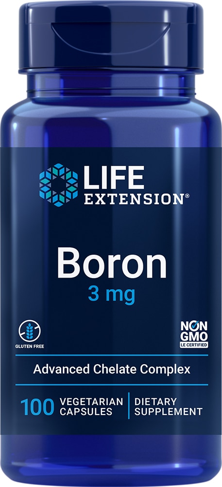 Boron -- 3 mg - 100 Vegetarian Capsules (Вегетарианские капсулы) Life Extension