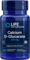 Кальций D-Глюкарат - 200 мг - 60 Вегетарианских Капсул - Life Extension Life Extension