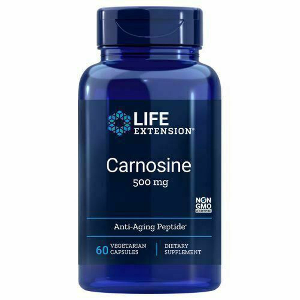 Карнозин Life Extension -- 500 мг -- 60 вегетарианских капсул Life Extension