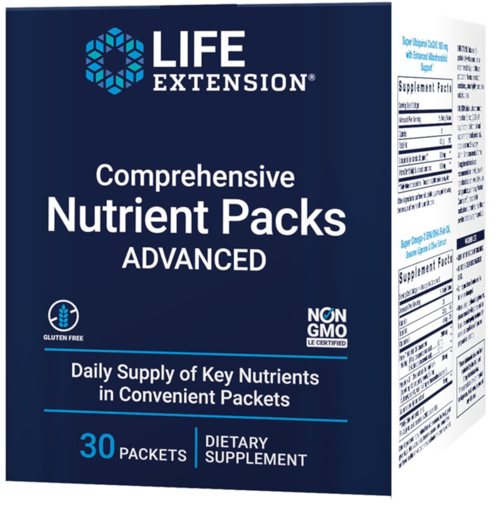 Комплексные питательные комплексы Life Extension Advanced -- 30 пакетиков Life Extension