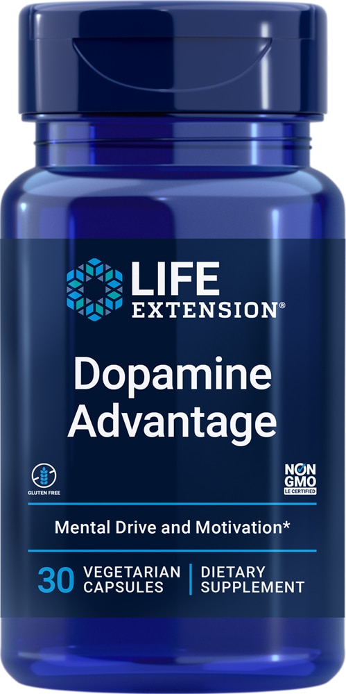 Dopamine Advantage -- 30 Vegetarian Capsules (Вегетарианские капсулы) Life Extension