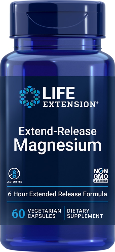 Магний с продленным высвобождением - 60 вегетарианских капсул - Life Extension Life Extension