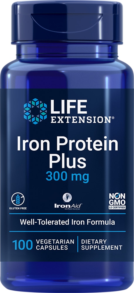 Life Extension Iron Protein Plus — 300 мг — 100 капсул Life Extension