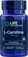 L-Carnitine -- 500 mg - 30 Vegetarian Capsules (Вегетарианские капсулы) Life Extension