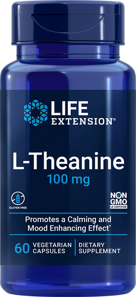 L-Theanine - 100 мг - 60 вегетарианских капсул - Life Extension Life Extension