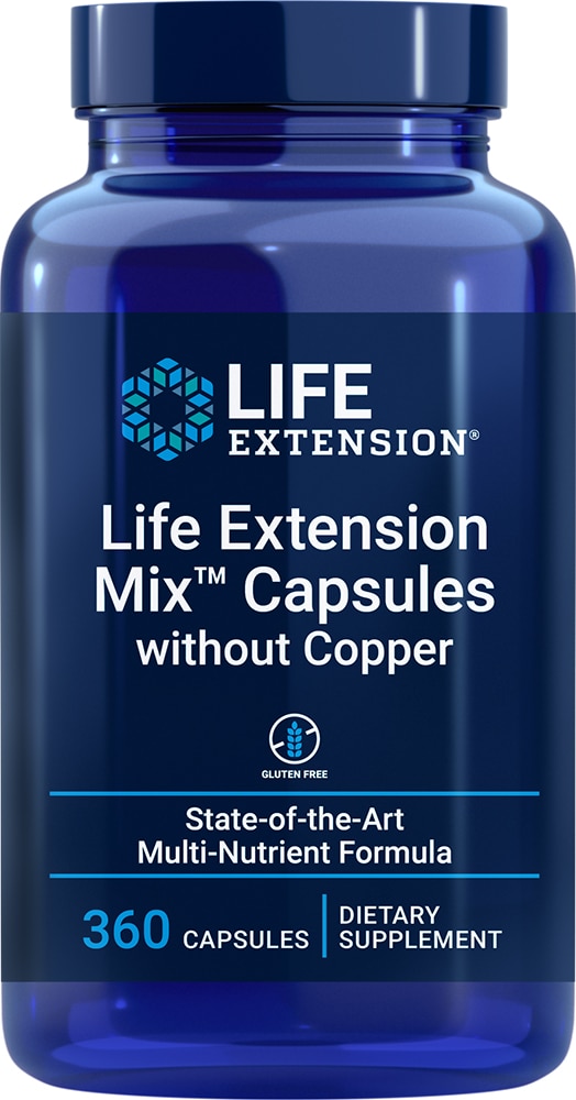 Капсулы Life Extension Mix™ без меди — 360 капсул Life Extension