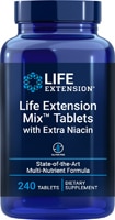 Таблетки Life Extension Mix™ с дополнительным содержанием ниацина -- 240 таблеток Life Extension