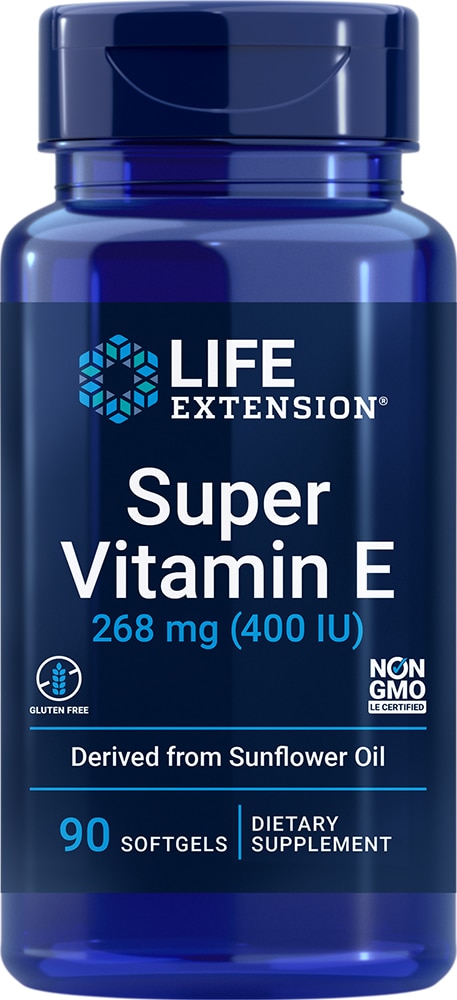 Life Extension Натуральный витамин Е – 400 МЕ – 90 капсул Life Extension