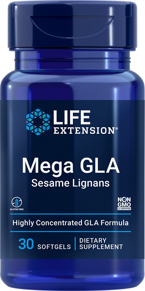 Life Extension Omega Foundations™ Mega GLA с кунжутными лигнанами — 30 мягких капсул Life Extension