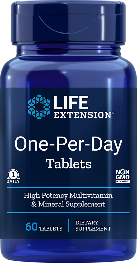 Мультивитамины One-Per-Day - 60 таблеток - Life Extension Life Extension
