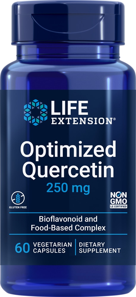 Optimized Quercetin -- 250 mg - 60 Vegetarian Capsules (Вегетарианские капсулы) Life Extension