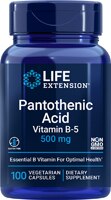 Пантотеновая кислота Витамин В-5 - 500 мг - 100 вегетарианских капсул - Life Extension Life Extension