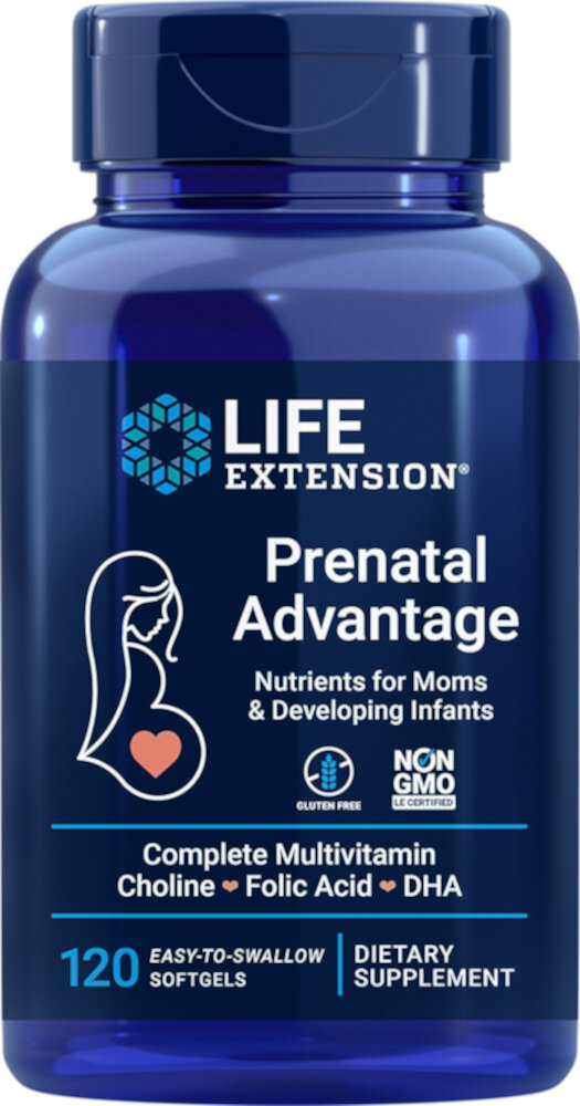 Life Extension Prenatal Advantage — 120 мягких капсул Life Extension